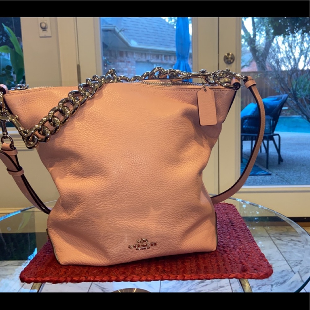 Seashell Pink Coach hobo bag